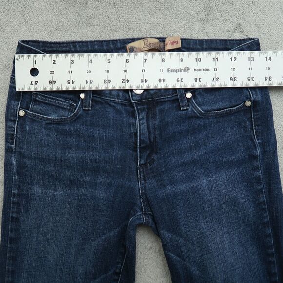 Paige Jeans Women's Size 28 Blue Low-Rise Verdugo Jegging Denim Pants 28" Inseam - Picture 14 of 15